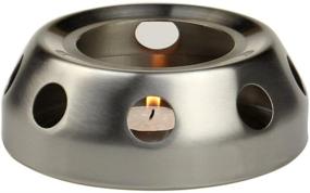 img 3 attached to 🔥 Brushed Stainless Steel Teapot Warmer Base by Svaitend