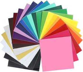 img 4 attached to 🌈 Top 24 Colors - ORACAL 651 Glossy Vinyl Sheets, 12" x 12" - Pack of 24