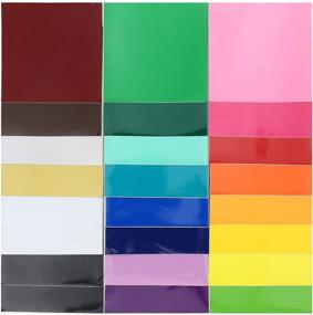 img 1 attached to 🌈 Top 24 Colors - ORACAL 651 Glossy Vinyl Sheets, 12" x 12" - Pack of 24