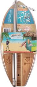 img 3 attached to Tiki Toss Hawaiian Edition - Deluxe Ring Toss Game for Adults & Kids! Outdoor/Indoor, 5ft Telescoping Pole with String