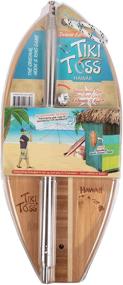 img 1 attached to Tiki Toss Hawaiian Edition - Deluxe Ring Toss Game for Adults & Kids! Outdoor/Indoor, 5ft Telescoping Pole with String