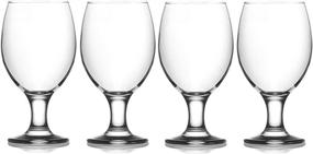 img 3 attached to 🍷 Epure Cremona Collection 4 Piece Water Goblet Glass Set - Versatile and Elegant Stemmed Glasses for Water, Juice, Wine, Mixed Drinks, and Cocktails (Water Goblet (13.5 oz))