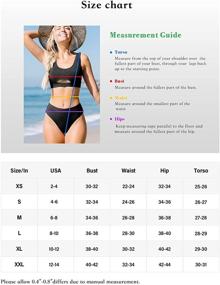 img 1 attached to 👙 Beachsissi Ruffled Shoulder Tankini Swimsuit for Women's Clothing