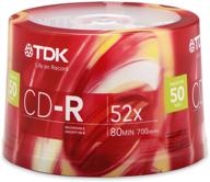 📀 tdk cd-r80cb50 cd-r data - 80 мин, 700мб, 52x 50-pack spindle (прекращено) логотип