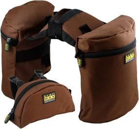 img 4 attached to 🎒 TrailMax Horn Saddle Bag and Pommel Pocket Saddlebag Combo - Durable Double-Stitched Polyester, Set of Horn Bags and Pommel Pocket