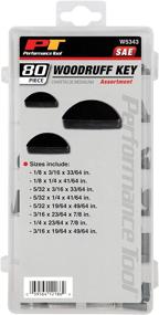 img 1 attached to 🔑 Enhance Your Project's Precision with Performance Tool W5343 80Pc Woodruff Key Assortment SAE