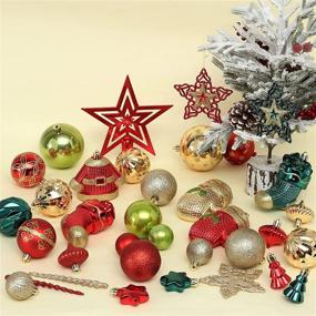 img 1 attached to Christmas Ornaments Decorations Shatterproof Wedding Seasonal Decor