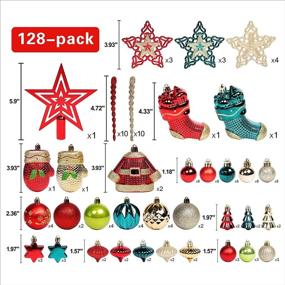 img 3 attached to Christmas Ornaments Decorations Shatterproof Wedding Seasonal Decor