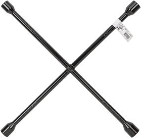 img 2 attached to Black 25-inch Truck SAE/Metric 4-Way Cross Lug Wrench by Performance Tool W11