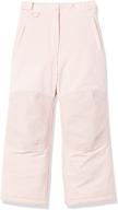 water-resistant snow pant 👧 for girls by amazon essentials logo