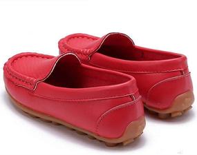 img 1 attached to Premium Genuine Leather RVROVIC Loafers - Stylish Oxford Toddler Boys' Shoes