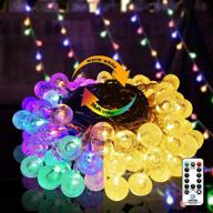 🌟 hezbjiti color changing ball lights, 160 led 66ft: transform your space with 9 lighting modes & crystal fairy globe string lights for festive decorations (warm white to multicolor) логотип