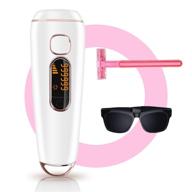 hair removal device - professional facial & body hair remover with 999,999 permanent flash upgrades for women and men logo