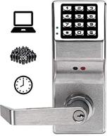 🔒 trilogy digital lock cylindrical 26d, satin chrome (single pack) - alarm lock dl2800 us26d logo