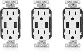 img 4 attached to Leviton T5632 3BW Charger Resistant Receptacle: Ultimate Electrical Safety Solution