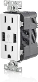 img 2 attached to Leviton T5632 3BW Charger Resistant Receptacle: Ultimate Electrical Safety Solution