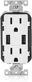 img 3 attached to Leviton T5632 3BW Charger Resistant Receptacle: Ultimate Electrical Safety Solution