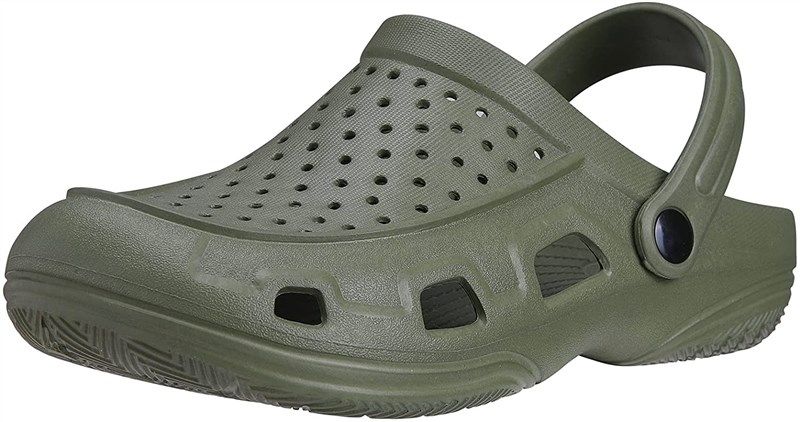 evshine unisex garden summer sandals men's shoes in mules & clogs 로고