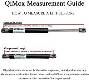 img 1 attached to Qty (2) QiMox Rear Window Glass Lift Supports for Kia Sorento 2003-2009 – Premium Shocks for Enhanced Performance