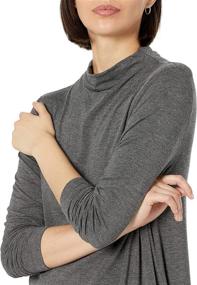 img 2 attached to 👗 Chic and Comfy: Daily Ritual Women's Jersey Mock Neck - Must-Have Women's Clothing