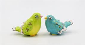 img 3 attached to 🐦 Appletree Design Birds of Fancy Salt and Pepper Set, 2-1/8-Inch, 2-3/8-Inch" - "Appletree Birds of Fancy Salt and Pepper Set, 2-1/8-Inch and 2-3/8-Inch, Design