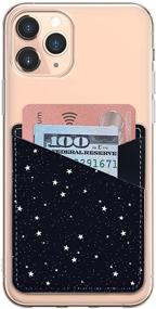 img 3 attached to Card Holder For Back Of Phone With Galaxy Stars