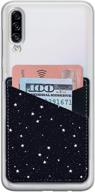 card holder for back of phone with galaxy stars logo