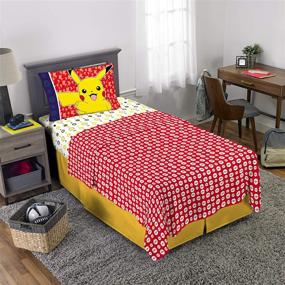 img 3 attached to 🛏️ Super Soft Bedding Set, 3 Piece Twin Size, Pokemon - Franco Kids