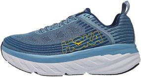 img 4 attached to HOKA ONE Bondi Men's Shoes: Enhanced Performance and Style in Majolica Athletic Running Shoes