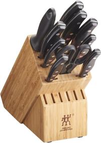 img 3 attached to 🔪 ZWILLING Twin Signature 11-piece Knife Block Set, Chef Knife, Bread Knife, Black