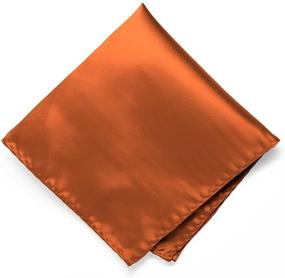 img 1 attached to TieMart Orange Premium Pocket Square