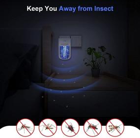 img 3 attached to 🦟 Sahara Sailor Bug Zapper 2-Pack - Indoor Plug-in Mosquito Insect Fly Trap with LED Light - Effective Mosquito Killer for Kitchens, Bedrooms, Cafes, Hospitals