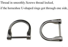 img 3 attached to Карабины на кольцах Hahiyo Shackle Horseshoe Smoothly