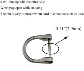 img 1 attached to Карабины на кольцах Hahiyo Shackle Horseshoe Smoothly