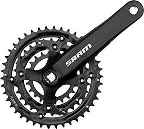 img 3 attached to 🚴 SRAM S600 Square Taper Crankset - 3 x 8-speed, 175mm, 42-32-22T - Black