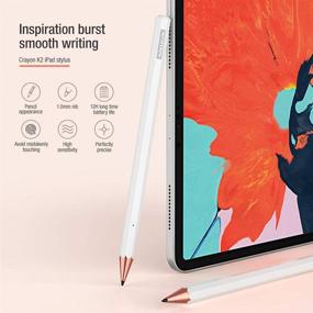 img 3 attached to 🖊️ Нилкин стилус-ручка для iPad: активное перо с подавлением ладони для точного письма/рисования на iPad, iPad Pro, iPad Air, iPad Mini.