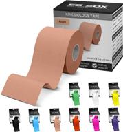 🏋️ sb sox original cotton kinesiology tape (16ft uncut roll) – top latex-free, water-resistant tape for muscles & joints – ideal for any activity – simple to apply & use, lasts for extended periods! logo