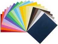 📚 uplama double sided lightweight construction paper: neon colored craft paper pads - 200 sheets, a4 20 assorted colors logo