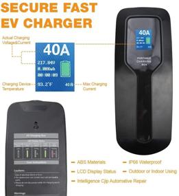 img 1 attached to 🔌 BESENERGY Level 2 EV Charger 40Amp NEMA14-50 220V-240V Upgraded Portable Charging Cable for Electric Vehicles (EVs) - Fast Charging Station, Compatible with All EV Cars