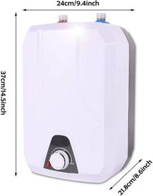 img 1 attached to 💧 Efficient 110V Electric Water Heater: 8L Huge-Tank Hot Water for Kitchen Washing Faucet, 1500W, IPX4 Water-Proof – Perfect for Household Use!