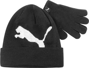 img 2 attached to 🧢 PUMA Kids Evercat Beanie: Bright Boys' Winter Accessories for Cold Weather