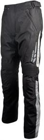 img 4 attached to Waterproof Thickened Motorcycle Riding Pants for Men - All-Weather Windproof & CE Armored, 2XL, Grey/Black