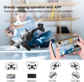 img 1 attached to Mini Drone for Kids Beginners: Remote Control Quadcopter Toys with FPV HD Camera and WiFi Transmission - Ideal Boys/Girls Gift