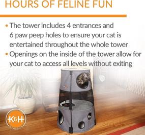 img 2 attached to 🐱 K&amp;H Pet Products Kitty Tower - Cat Tree and Cat Bed Combo