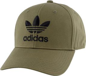 img 4 attached to Structured Precurve Cap for Men by adidas Originals - Trefoil Design