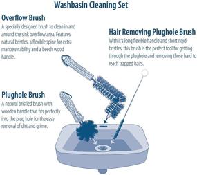 img 1 attached to 🧽 Optimized Cleaning: Redecker Wash Basin Brush Set
