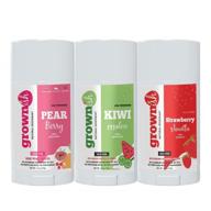 👧 grownish deodorant for kids 8 and up - 3-pack of fresh scents for girls - naturally formulated with strong ingredients - aluminum-free stick - light & fresh fragrance - effective underarm protection for kids and teens logo