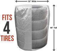 🔒 durable dustproof tire storage cover-bag - protects 4 tires up to 32" diameter with drawstring closure -tcp global logo