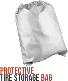 img 1 attached to 🔒 Durable Dustproof Tire Storage Cover-Bag - Protects 4 Tires up to 32" Diameter with Drawstring Closure -TCP Global