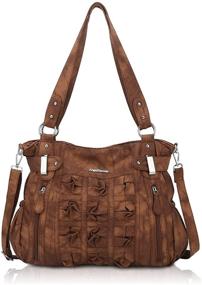 img 4 attached to 👜 Stylish and Spacious Angel Barcelo Hobo Purses and Handbags for Women: A Must-Have Satchel and Large Shoulder Bag in Fashionable Designs